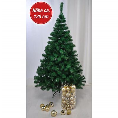 HI Christmas Tree with Metal Stand Green 120 cm