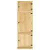 vidaXL Cabinet with Shelf Honey 66 x 58.5 x 207 cm Solid Pine Wood