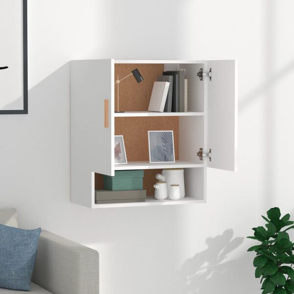 vidaXL Wall Cabinet White 60x31x70 cm Engineered Wood
