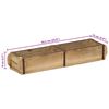 vidaXL Tray with Storage 4 pcs Brown 57 x 15 x 9 cm Solid Reclaim Wood