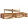 vidaXL Outdoor Sofa Set Natural Solid Acacia Wood
