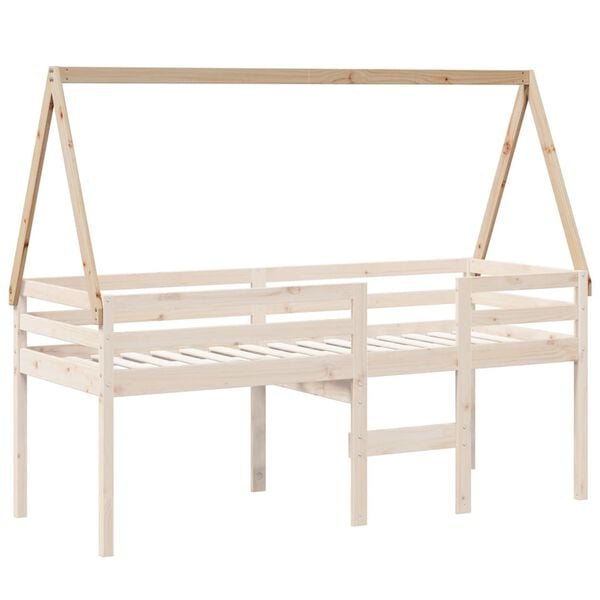 vidaXL Kids' Bed Roof 199x95.5x88 cm Solid Wood Pine