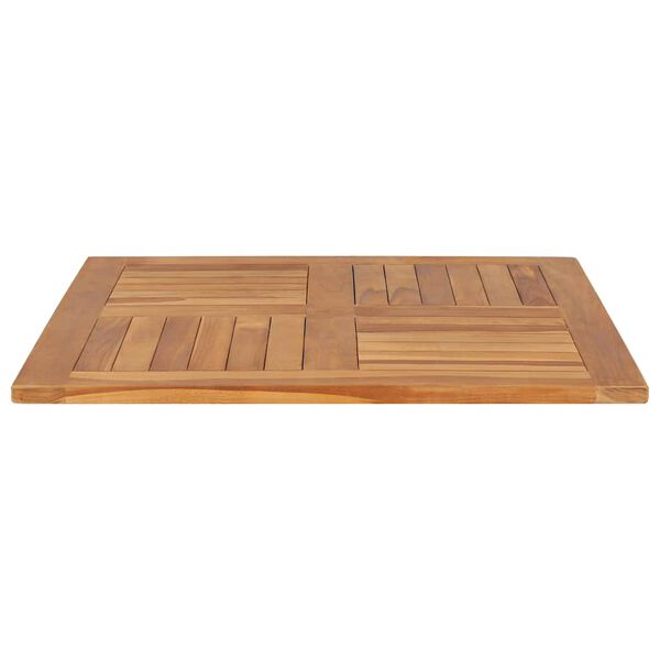 vidaXL Table Top Solid Teak Wood Square 80x80x2.5 cm