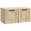 vidaXL Wall-Mounted TV Cabinet Sonoma Oak 59.5 x 31 x 30 cm
