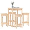 vidaXL 5 Piece Bar Set Solid Wood Pine