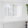 vidaXL Voile Curtain with Curtains 2 pcs White 140 x 140 cm Polyester