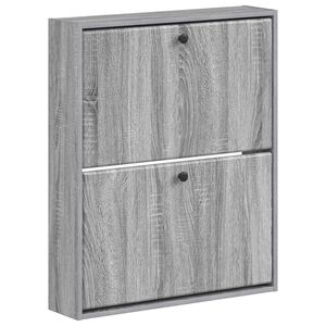 vidaXL Wall-Mounted Shoe Cabinet BREDA 71 x 17 x 86 cm Engineered Wood