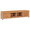 vidaXL TV Cabinet 115x30x35 cm Solid Teak Wood