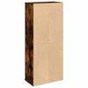 vidaXL Bathroom Cabinet with Roll Holder Smoked Oak 39x22x90 cm