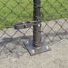 vidaXL Fence Post Grey 25 x 0.6 m (40 x 40 mm mesh) Steel and PVC