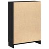 vidaXL Book Cabinet Black Oak 82.5x30.5x115 cm Engineered Wood