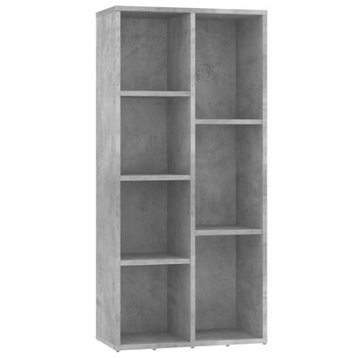 vidaXL Book Cabinet Concrete Grey 50x25x106 cm Engineered Wood
