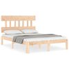 vidaXL Bed Frame without Mattress Small Double Solid Wood Pine