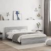 vidaXL Bed Frame without Mattress Grey Sonoma 140x190 cm