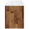 vidaXL Bathroom Sink Cabinet with Built-in Basin Old Wood