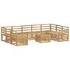 vidaXL Outdoor Sofa Set 10 pcs White Solid Acacia Wood