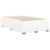 vidaXL Bed Frame without Mattress White Full Faux Leather