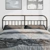 vidaXL Metal Replace Headboard Black 180 cm