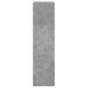 vidaXL Highboard with Glass Doors Concrete Grey 35x37x142 cm