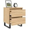 vidaXL Bedside Cabinet Sonoma Oak 40x35x50 cm Engineered Wood