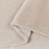 vidaXL Throw Blanket Beige 220 x 240 cm Fleece