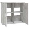 vidaXL Aquarium Stand Concrete Grey 81x36x73 cm Engineered Wood