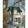 dobar Decorative Bird House with Stand "Welcome" Grey. White and Green