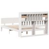 vidaXL Bookcase Bed without Mattress White 160x200cm Solid Wood Pine