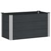 vidaXL Garden Raised Bed Black 100 x 50 x 54 cm WPC and Aluminium