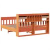 vidaXL Bed Frame without Mattress Wax Brown 180x200 cm Super King Solid Wood Pine