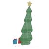 vidaXL Lighted Christmas Tree with 3 Gift Boxes 2D Warm White 180 cm