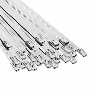 vidaXL Cable Tie 250 pcs 4.6 x 600 mm Silver