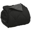 vidaXL Full Year Duvet Black and Anthracite 200 x 200 cm Microfiber