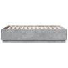 vidaXL Bed Frame without Mattress Concrete Grey 135x190 cm Double