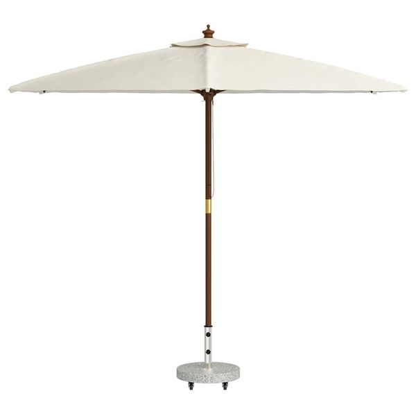 vidaXL Parasol Base Grey 45 x 45 x 45 cm Granite and Stainless Steel