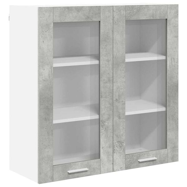 vidaXL Hanging Cabinet Concrete Grey 80 x 31 x 80 cm Engineered Wood