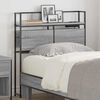 vidaXL Storage Headboard with Shelf Grey sonoma 75 cm Engineered wood