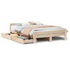vidaXL Bed frame without Mattress 150x200 cm King Size Solid Wood Pine