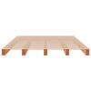 vidaXL Pallet Bed without Mattress Wax Brown 140x200 cm Solid Wood Pine
