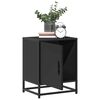 vidaXL Bedside Cabinets 2 pcs Black 40x31x50 cm Engineered Wood and Metal
