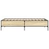vidaXL Bed Frame without Mattress Sonoma Oak 90x190 cm Single