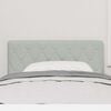 vidaXL Headboard with Headboard Light Grey 100 cm Faux Leather