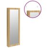 vidaXL Mirror Jewellery Cabinet with LED Lights Wall Mounted