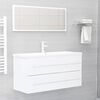 vidaXL 2 Piece Bathroom Furniture Set White Engineered Wood