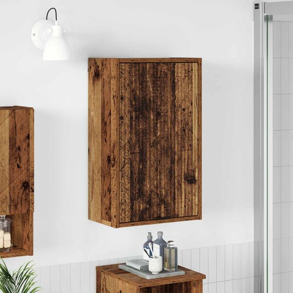 vidaXL Bathroom Cabinet Wall-mounted Old Wood 39 x 23.5 x 65 cm