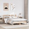 vidaXL Bed Frame without Mattress 150x200 cm King Size Solid Wood Pine