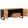 vidaXL TV Cabinet with Shelf Brown 105 x 33 x 46 cm Solid Mango Wood