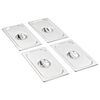 Lids for GN 1/3 Pan 4 pcs Stainless Steel