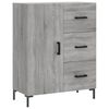 vidaXL Sideboard Grey Sonoma 69.5x34x90 cm Engineered Wood