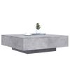 vidaXL Coffee Table Concrete Grey 100x100x31 cm Engineered Wood